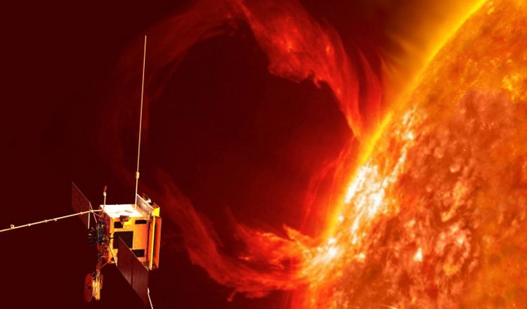 Solar Orbiter som skjuts upp med destination solen. IRF bidrar till instrumentet Radio and Plasma Waves (RPW).
