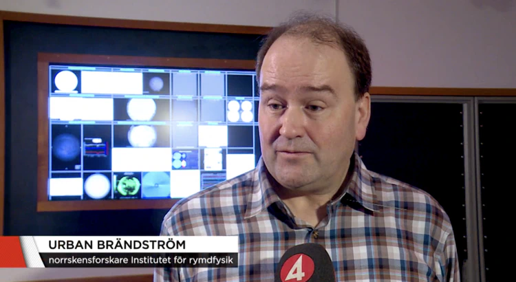 Urban Brändström intervjuas i TV4 Urban Brändström intervjuas i TV4