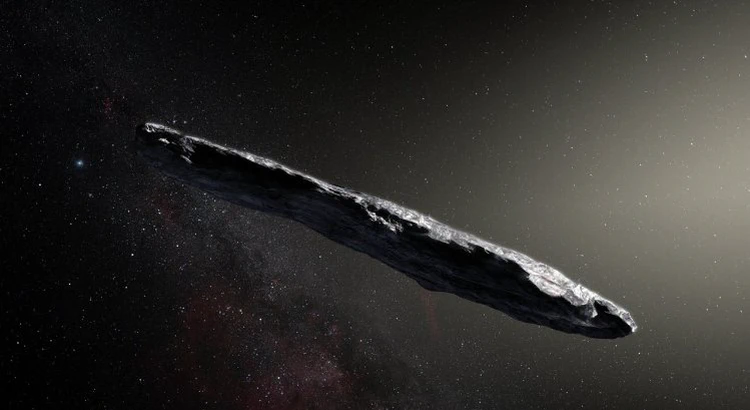 Comet Interceptor ska jaga ifatt en ännu oupptäckt komet med IRF-instrument ombord. Artistisk illustration visar I/'Oumuamua, den första identifierade himlakroppen från ett annat stjärnsystem som passerat genom solsystemet. Comet Interceptor ska jaga ifatt en ännu oupptäckt komet med IRF-instrument ombord. Artistisk illustration visar I/'Oumuamua, den första identifierade himlakroppen från ett annat stjärnsystem som passerat genom solsystemet.