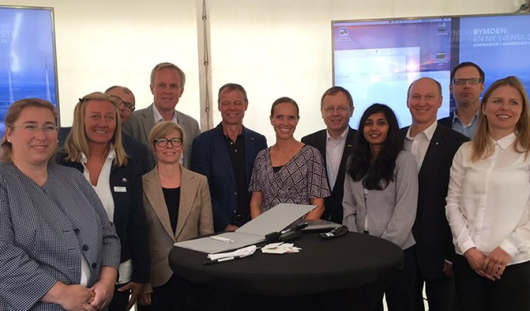 Gruppbild med seminariets deltagare i Almedalen Gruppbild med seminariets deltagare i Almedalen