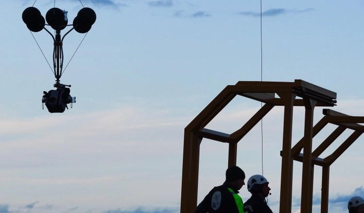 Förberedelser inför ballongexperimentet på Esrange utanför Kiruna