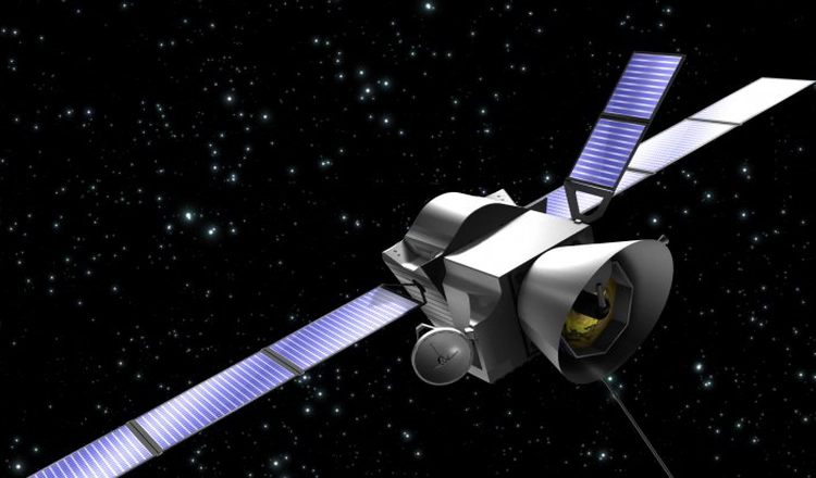Illustration av BepiColombo i rymden