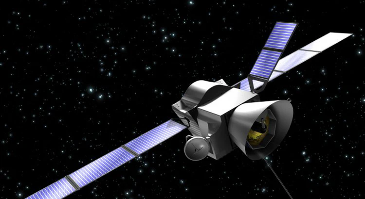 Illustration av BepiColombo i rymden Illustration av BepiColombo i rymden