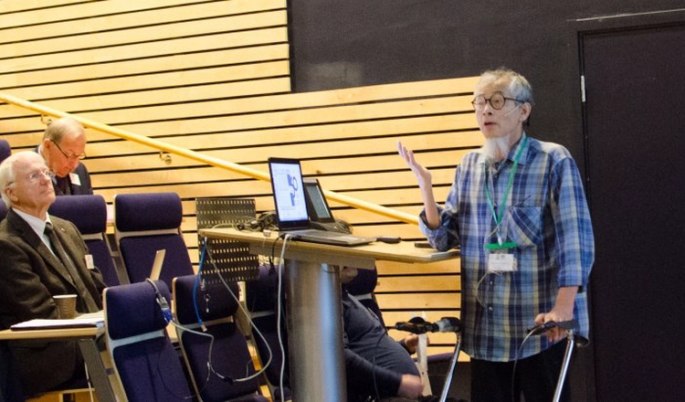 Masatoshi Yamauchi föreläser i IRF:s aula