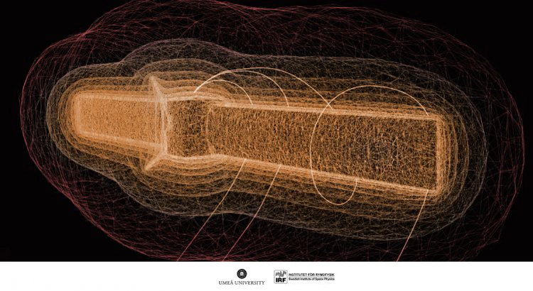 Illustration of the interaction between the Rosetta spacecraft and low-energy ions Illustration of the interaction between the Rosetta spacecraft and low-energy ions