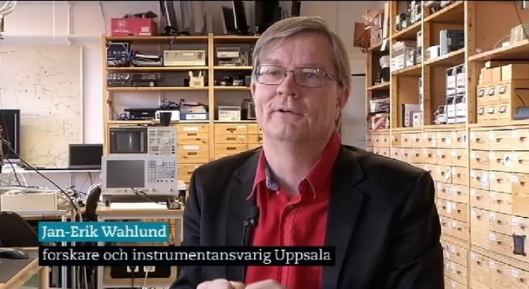 Jan Erik Wahlund i SVTs intervju. Jan Erik Wahlund i SVTs intervju.