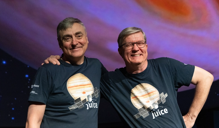 IRF-forskarna Stas Barabash och Jan-Erik Wahlund i Wisdome Stockholm