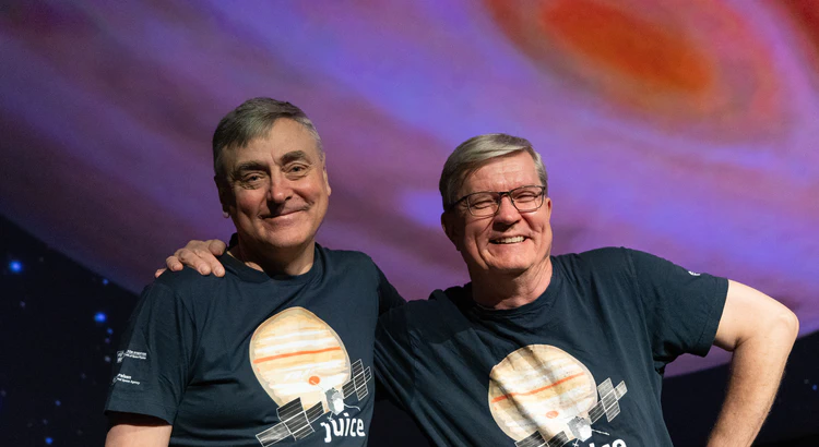 IRF-forskarna Stas Barabash och Jan-Erik Wahlund i Wisdome Stockholm IRF-forskarna Stas Barabash och Jan-Erik Wahlund i Wisdome Stockholm