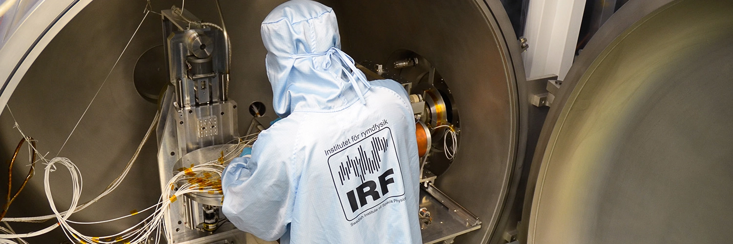 Förberedelser i kalibreringskammare i IRF SpaceLab