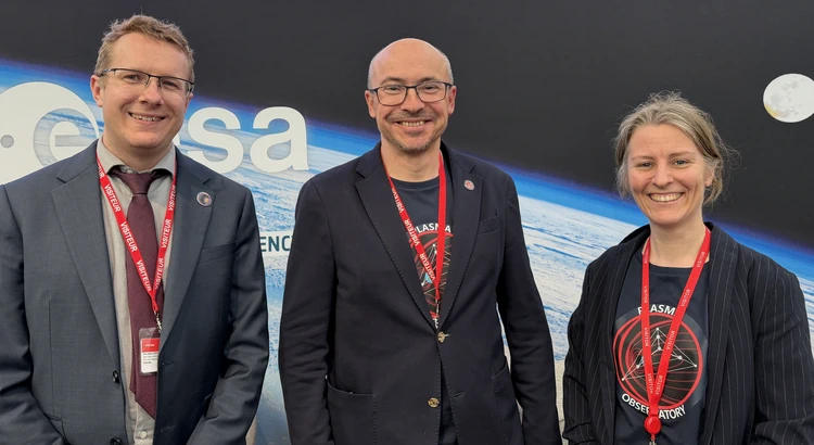 David Andrews, medlem i M-MATISSE:s ESA Science Study Team, Yuri Khotyaintsev och Cecilia Norgren, medlemmar i Plasma Observatorys ESA Science Study Team.