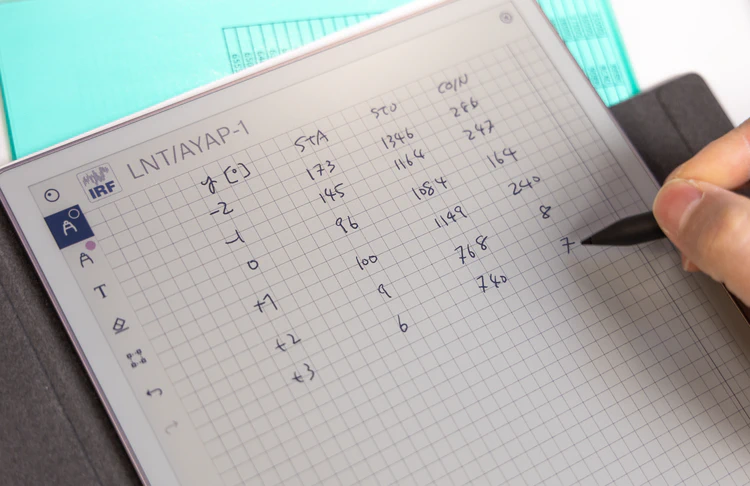 Noteringar görs när LNT befinner sig i kalibreringstanken