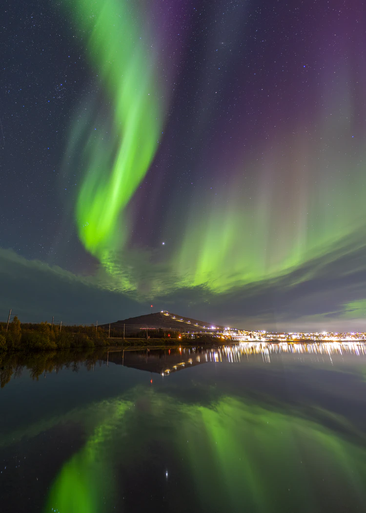 Norrsken över Loussavaara