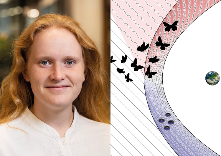 Ida Svenningsson och illustration från doktorsavhandlingen