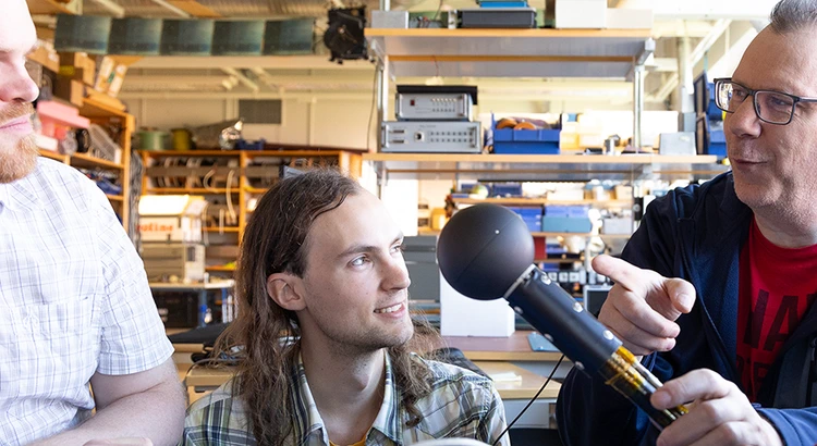 IRF's engineers discuss developing of a Langmuir-probe