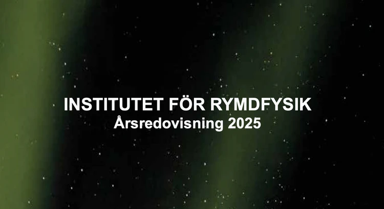 Delar av omslaget till IRF:s årsredovisning 2025