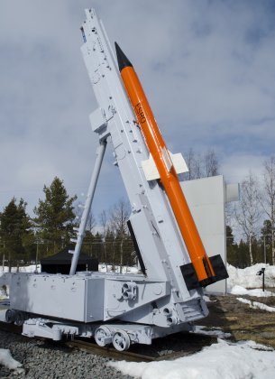 Raketinvigning på Rymdcampus i Kiruna
