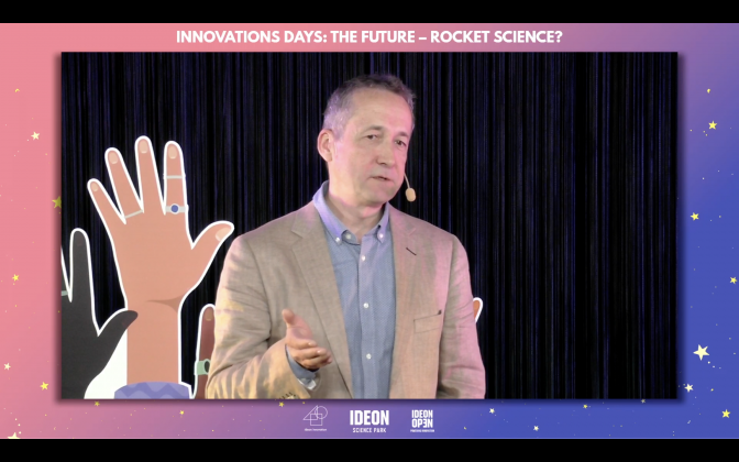 IRF scientist Peter Wintoft about space weather during Innovation Days