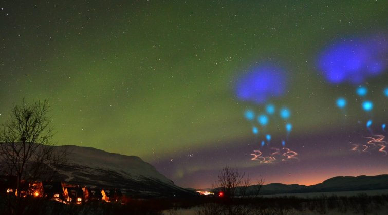 Space scientists in Kiruna will use sounding rocket to create colorful clouds for aurora studies
