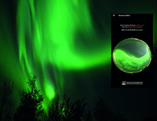 Institutet för rymdfysik lanserar norrskensapp för Kiruna