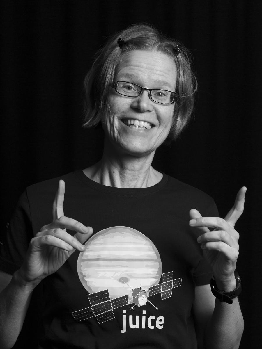 IRF-forskaren Gabriella Stenberg Wieser deltar i JUICE tour. Foto: Martin Eriksson/IRF