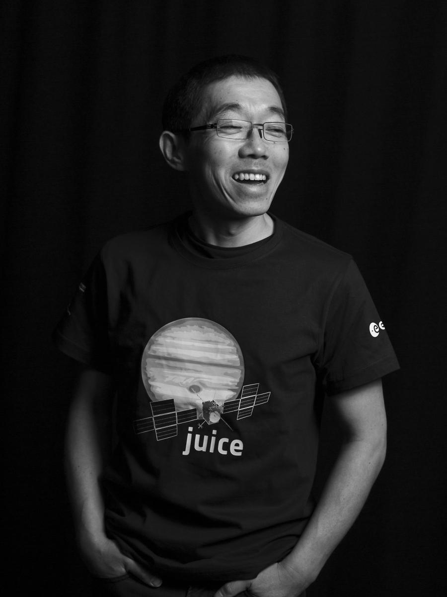 IRF-forskaren Manabu Shimoyama deltar i JUICE tour. Foto: Martin Eriksson/IRF