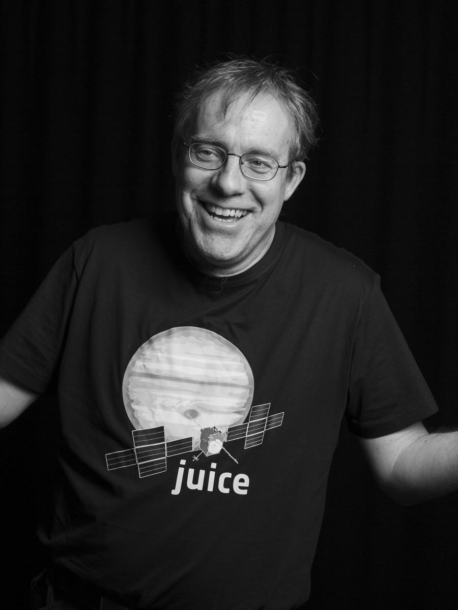 IRF-forskaren Martin Wieser deltar i JUICE tour. Foto: Martin Eriksson/IRF